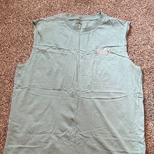 Puma Sleeveless Tee in Blueish/Green